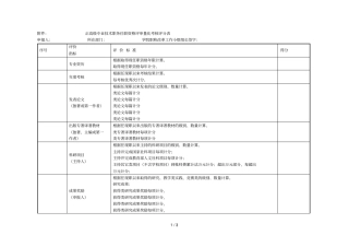 正高级专业技术职务任职资格评审量化考核评分表