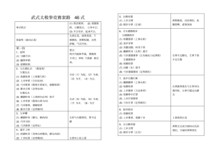 武式太极拳竞赛套路46式动作分解