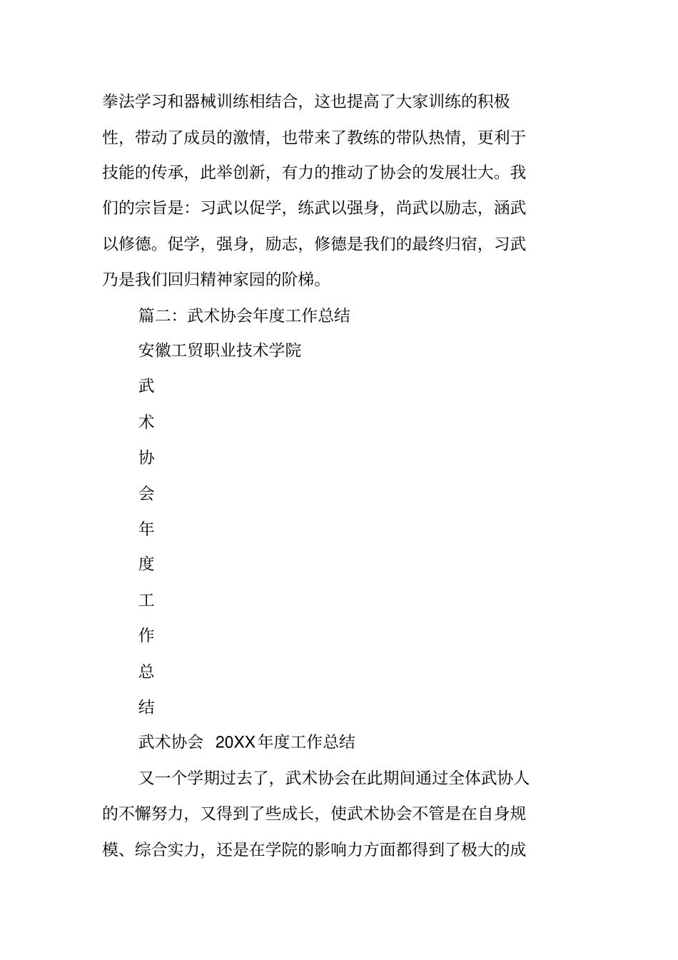 武术协会年工作总结和年工作计划_第2页