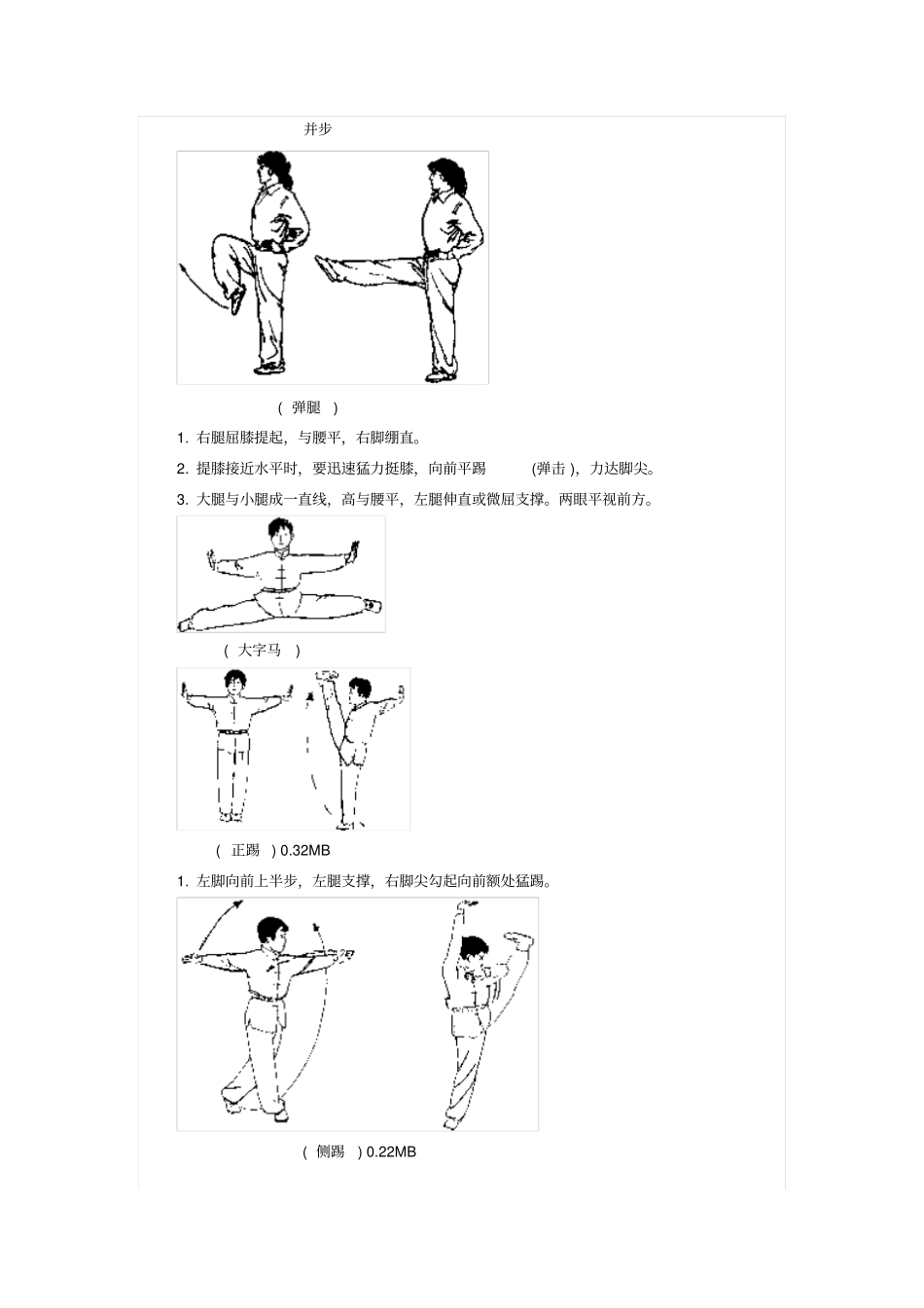 武术基本功一重点讲义资料_第2页