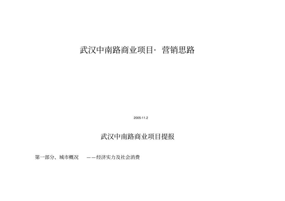 武汉中南路商业项目营销思路20_第1页