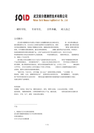 武汉索尔德刻度标尺精确定位标准系统