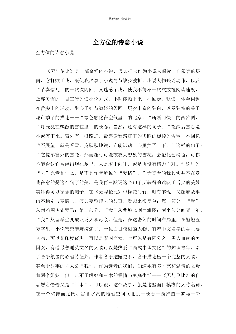 全方位的诗意小说_第1页