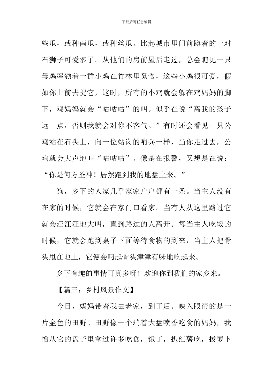 关于乡村美景的作文-1_第2页