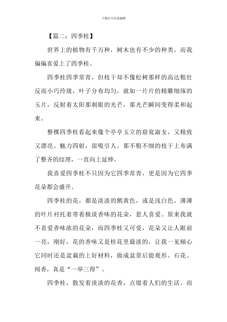 关于四季桂的作文_第2页