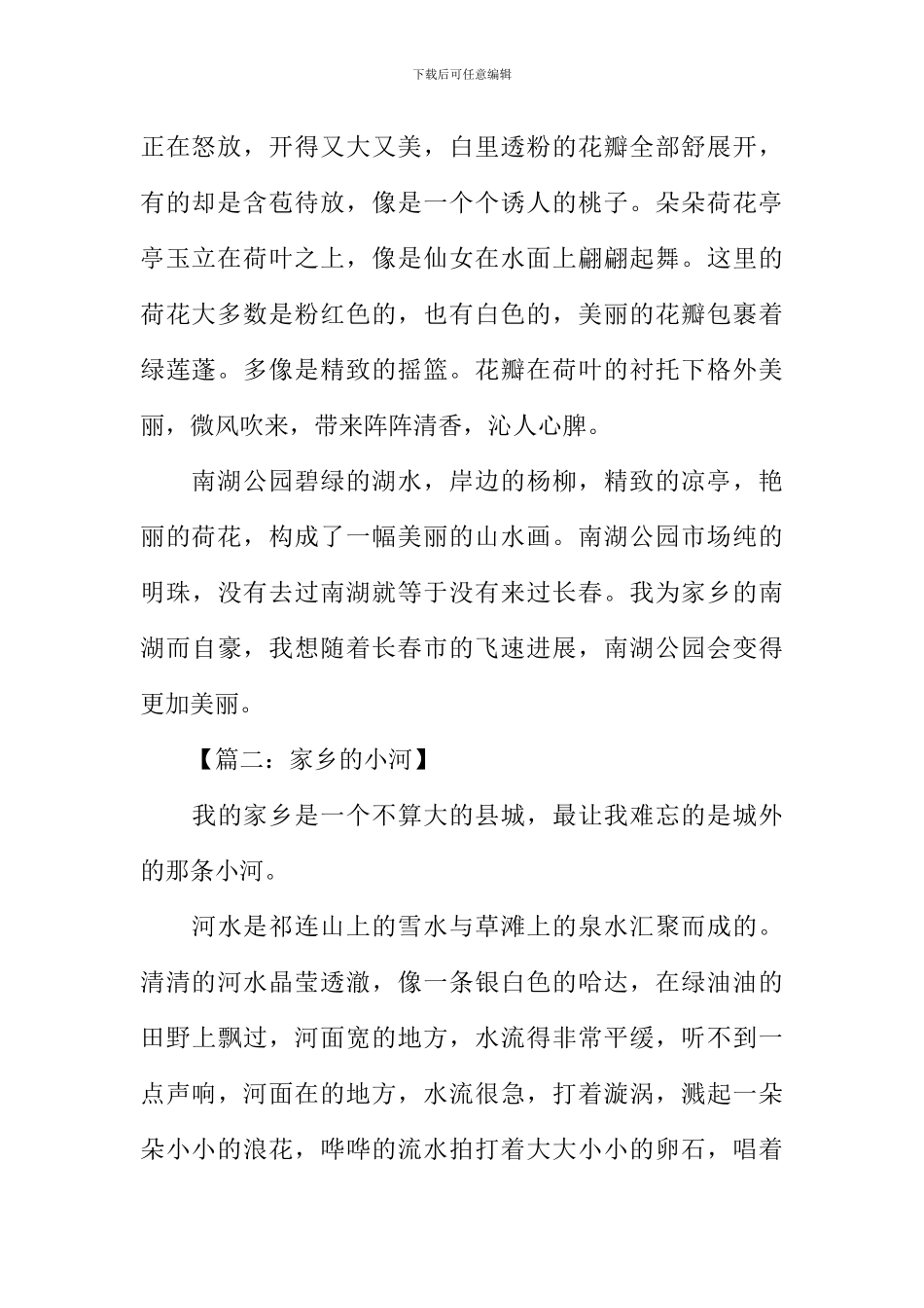 关于家乡的作文600字_第2页