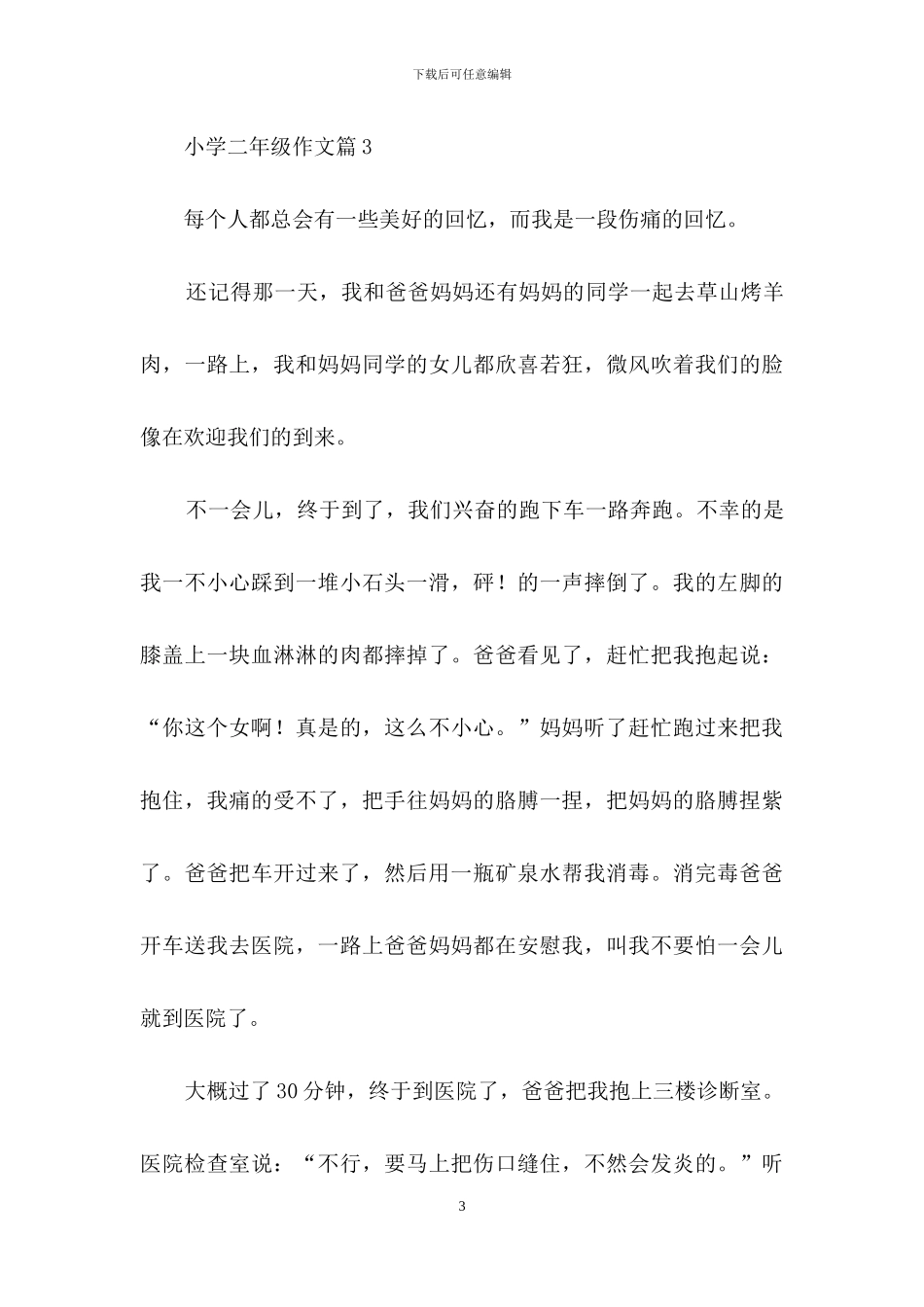 关于小学二年级作文汇编九篇_第3页