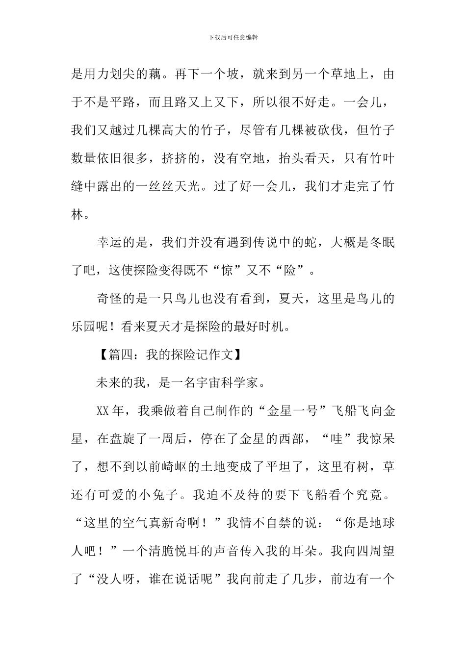 关于探险的作文300字-探险作文300字_第3页