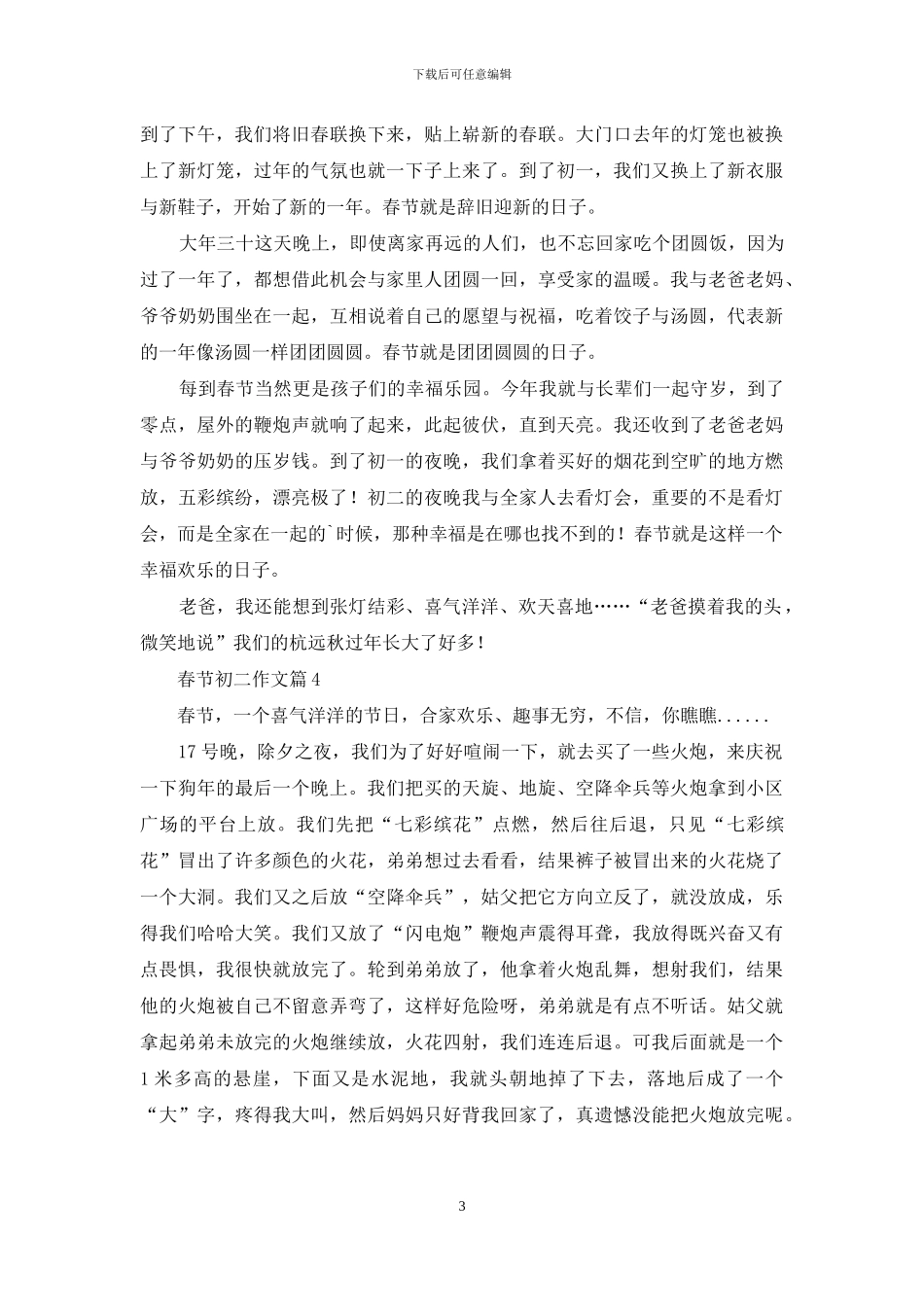 关于春节初二作文5篇_第3页