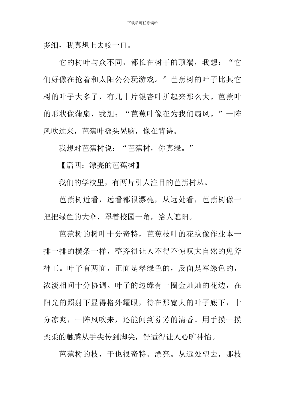 关于芭蕉树的作文_第3页