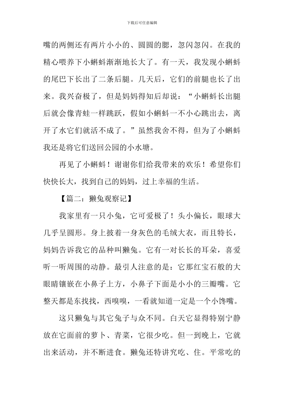 关于观察的作文_第2页