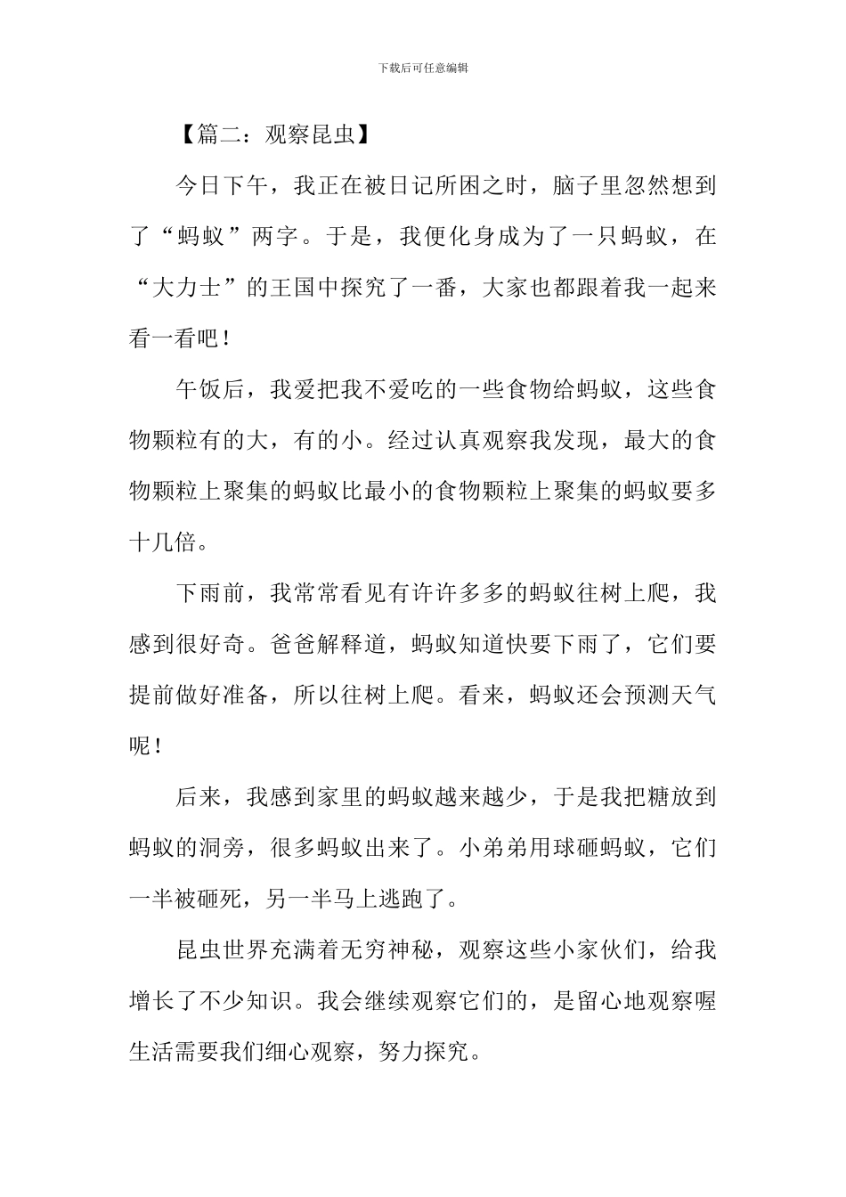 写观察昆虫的作文_第2页