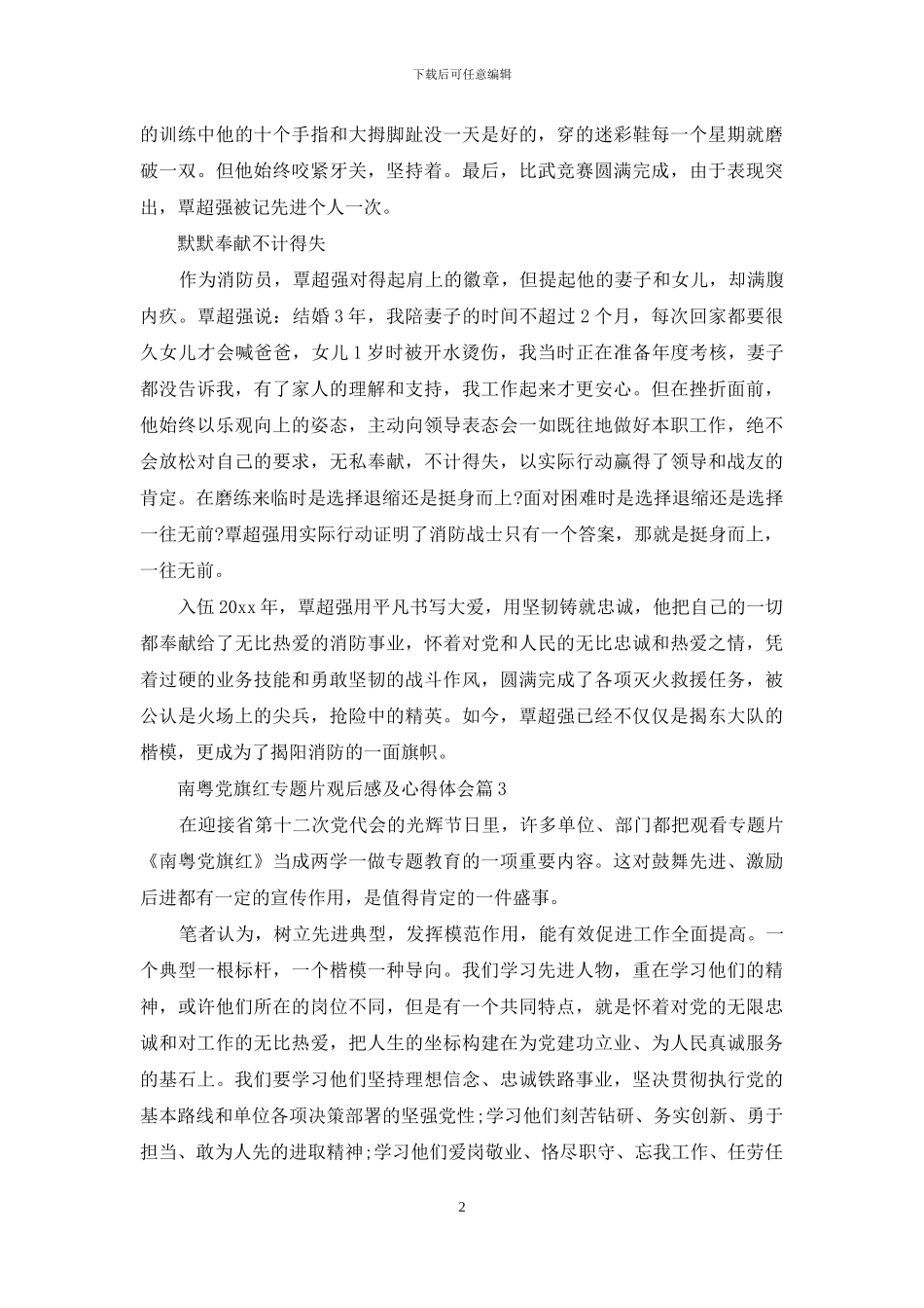 南粤党旗红专题片观后感_第2页