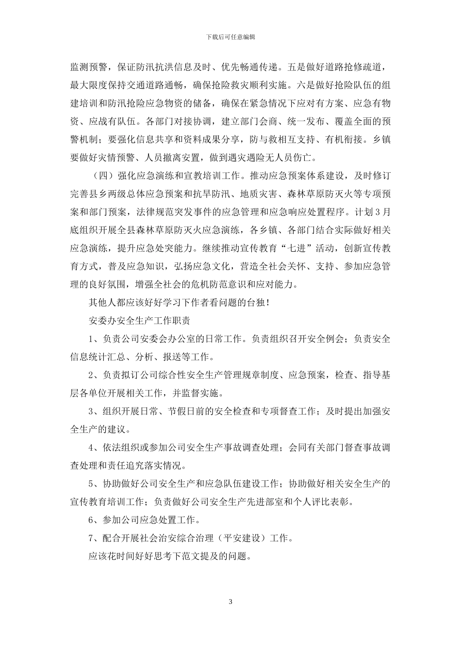 县安委办主任安全生产工作会议上讲话例文_第3页