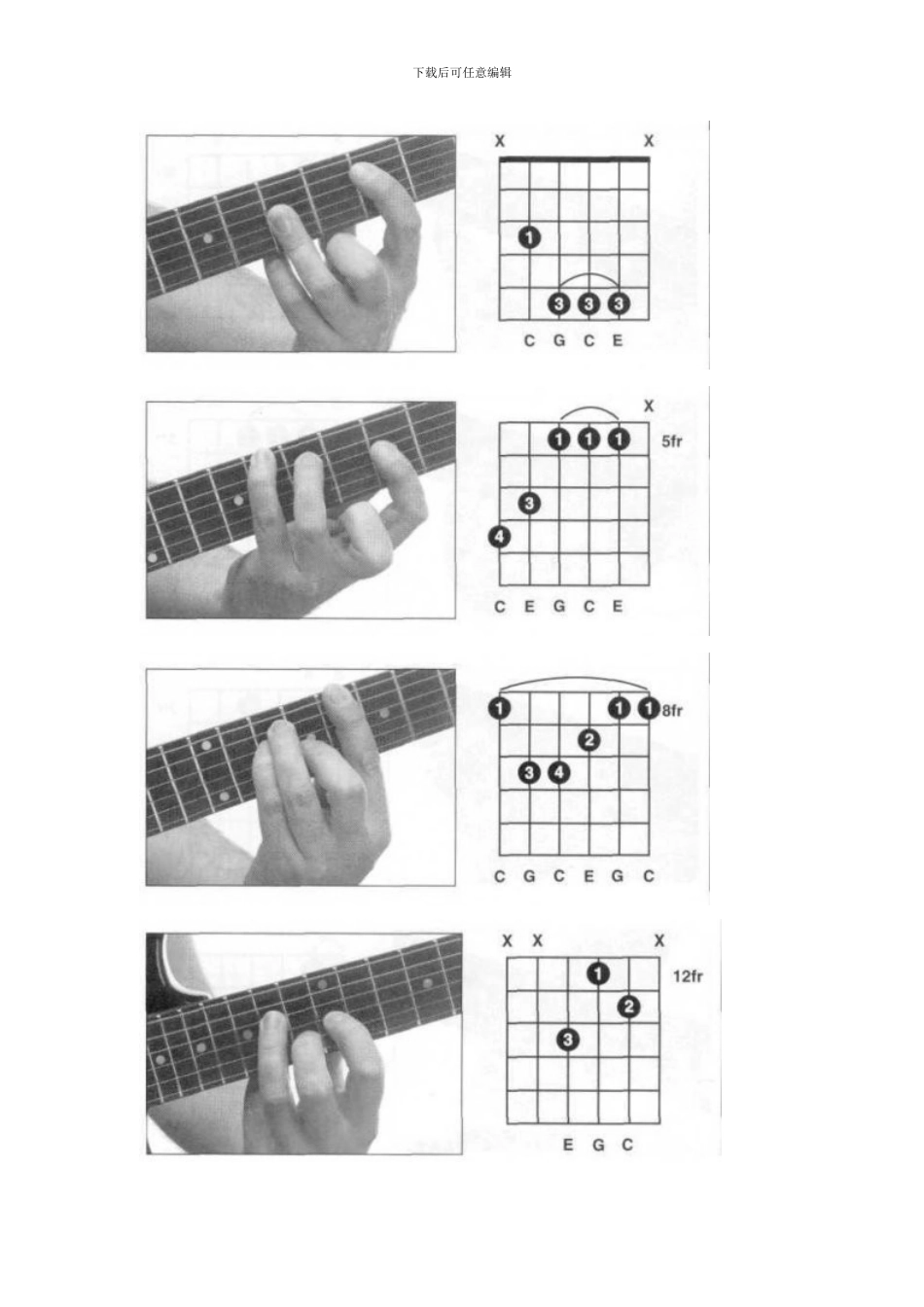 吉他和弦全指法大全_第2页
