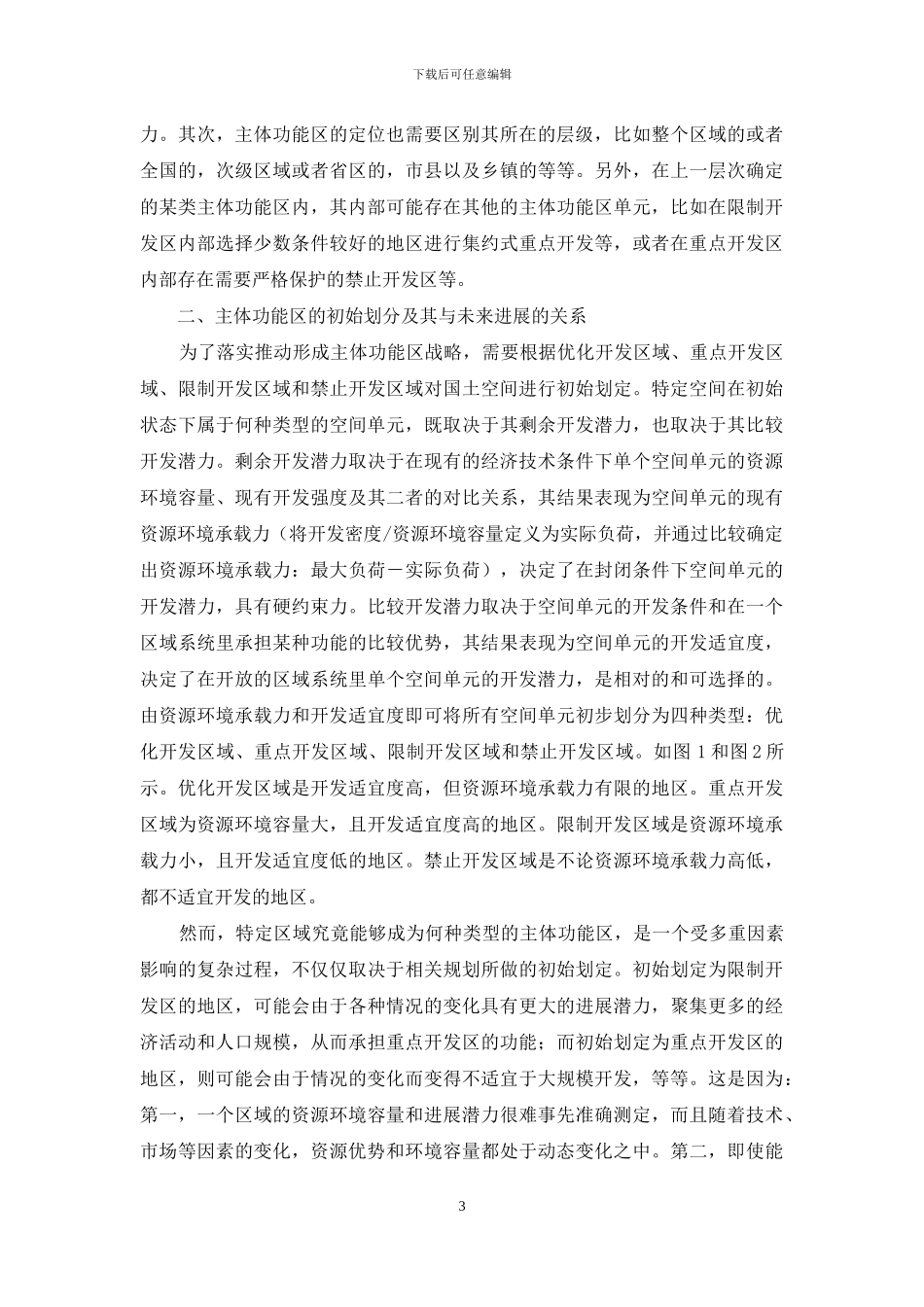 国内主体功能区的内涵与特点_第3页