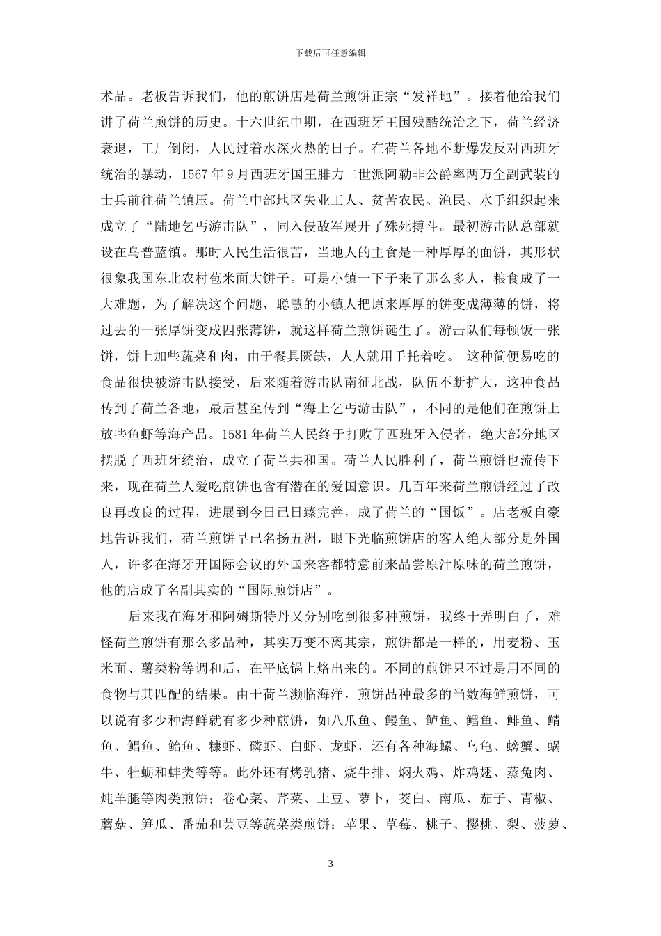 在荷兰吃煎饼-摊煎饼面糊的调配方法_第3页