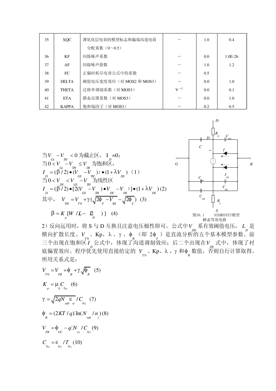 MOSFET模型参数的提取_第3页