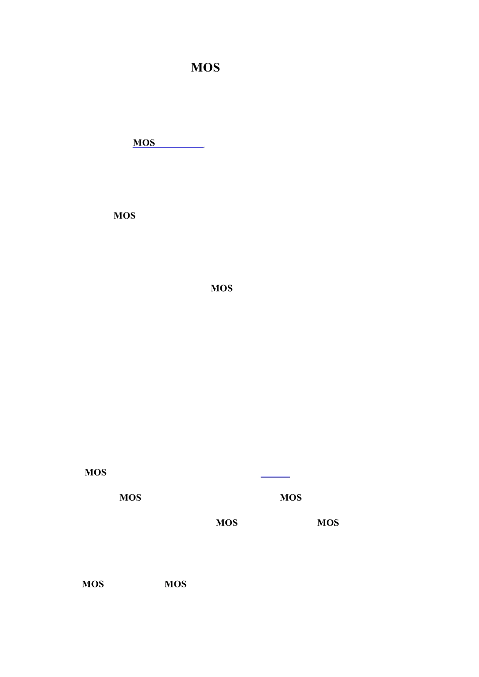 MOS管的注意点_第1页