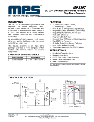 MP2307低电压升压3A