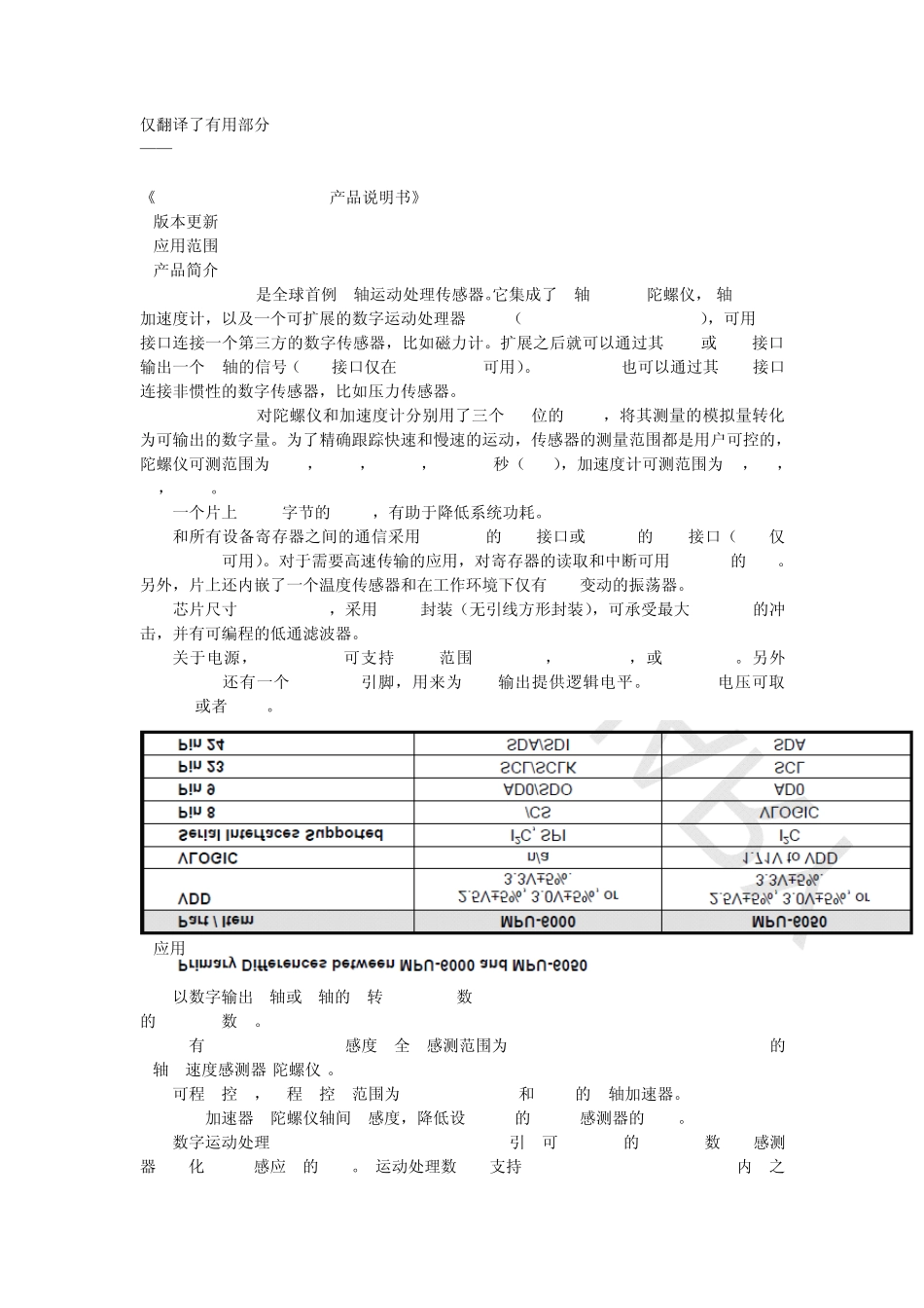 MPU6000.6050中文资料_第1页