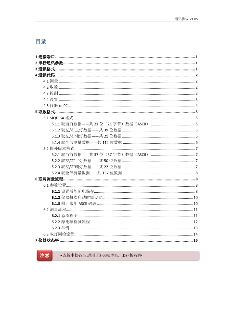 MQD6A通讯协议V1.052013.12.19_第2页