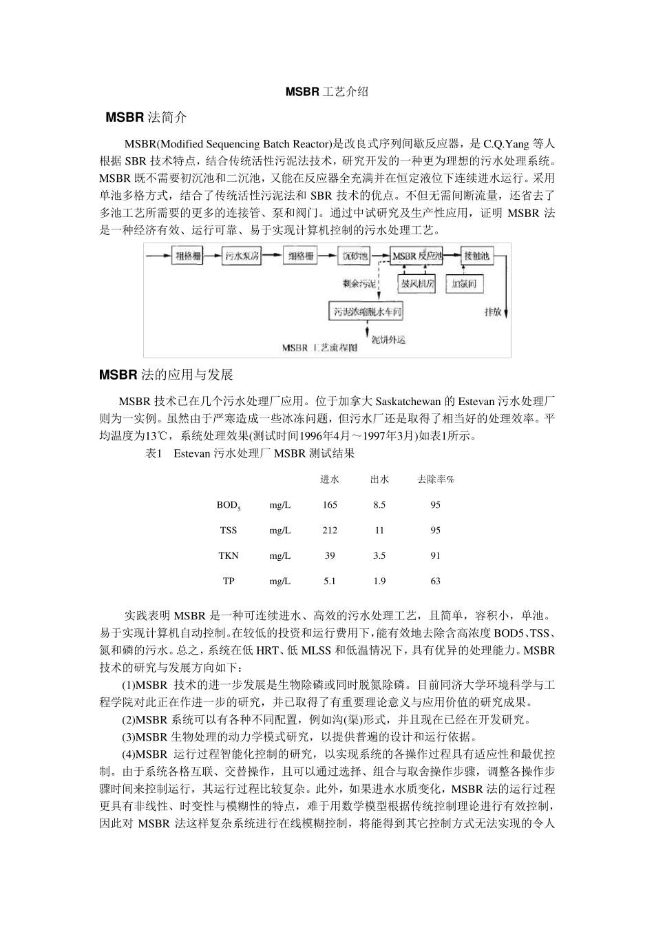 MSBR工艺介绍_第1页