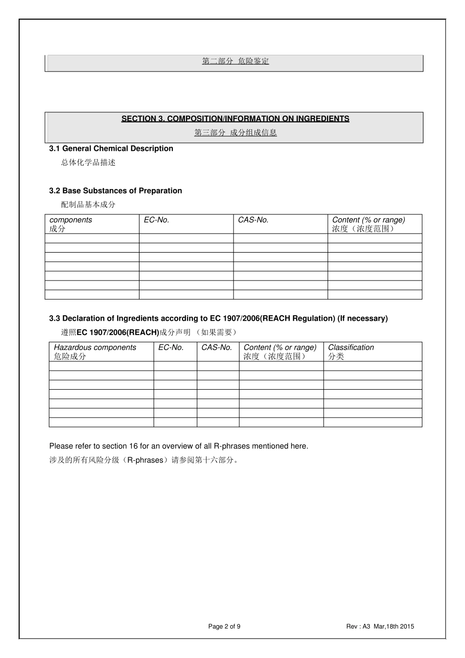 MSDS物质安全数据表_第2页