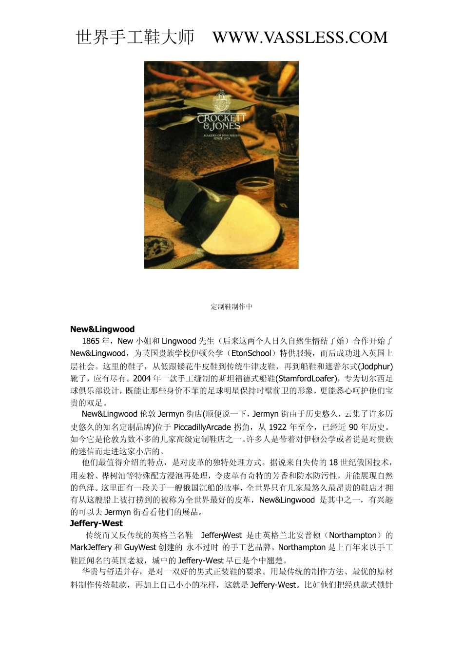 VASSLESS全球高级定制鞋完全指南_第3页