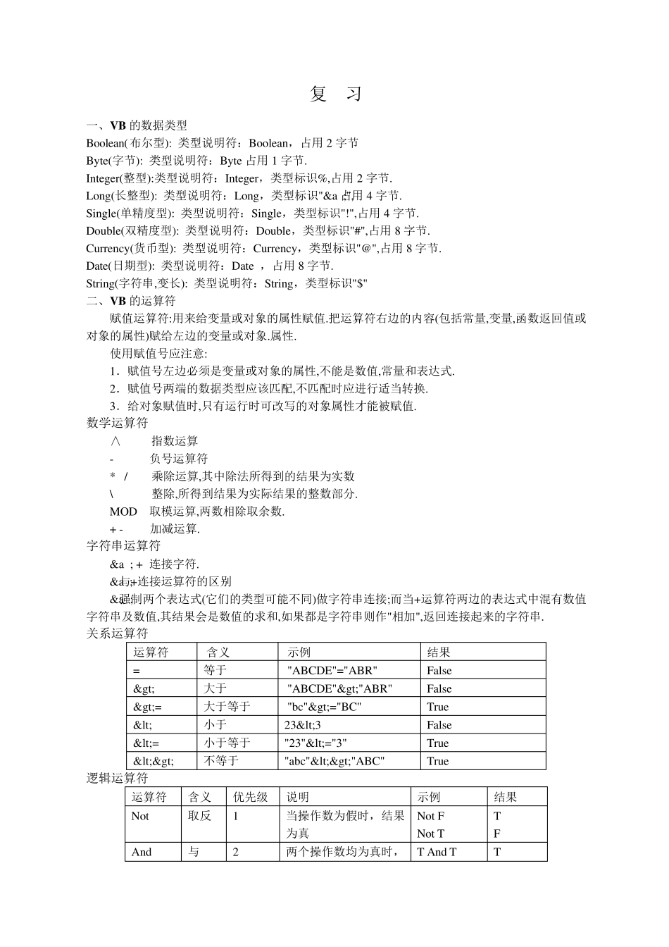 VB基础知识_第1页