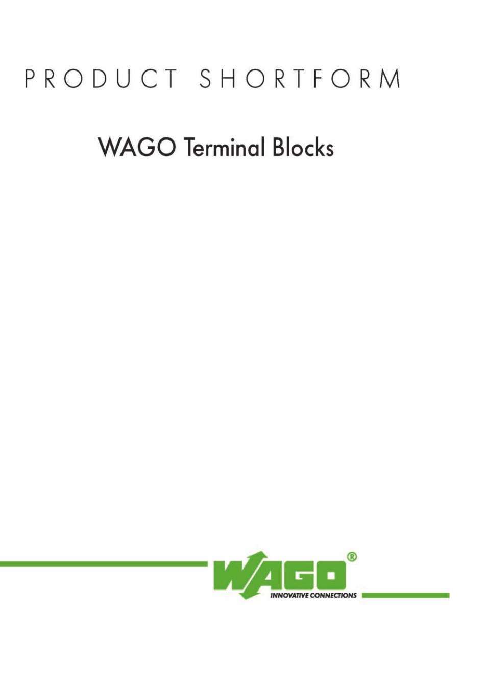 WAGO接线端子选型样本_第1页