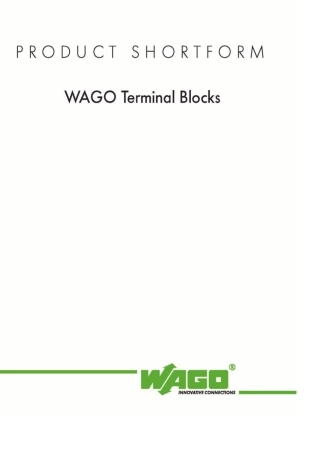 WAGO接线端子选型样本