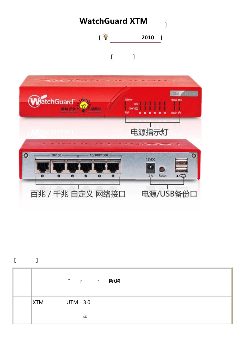 WatchGuard防火墙详细介绍_第1页