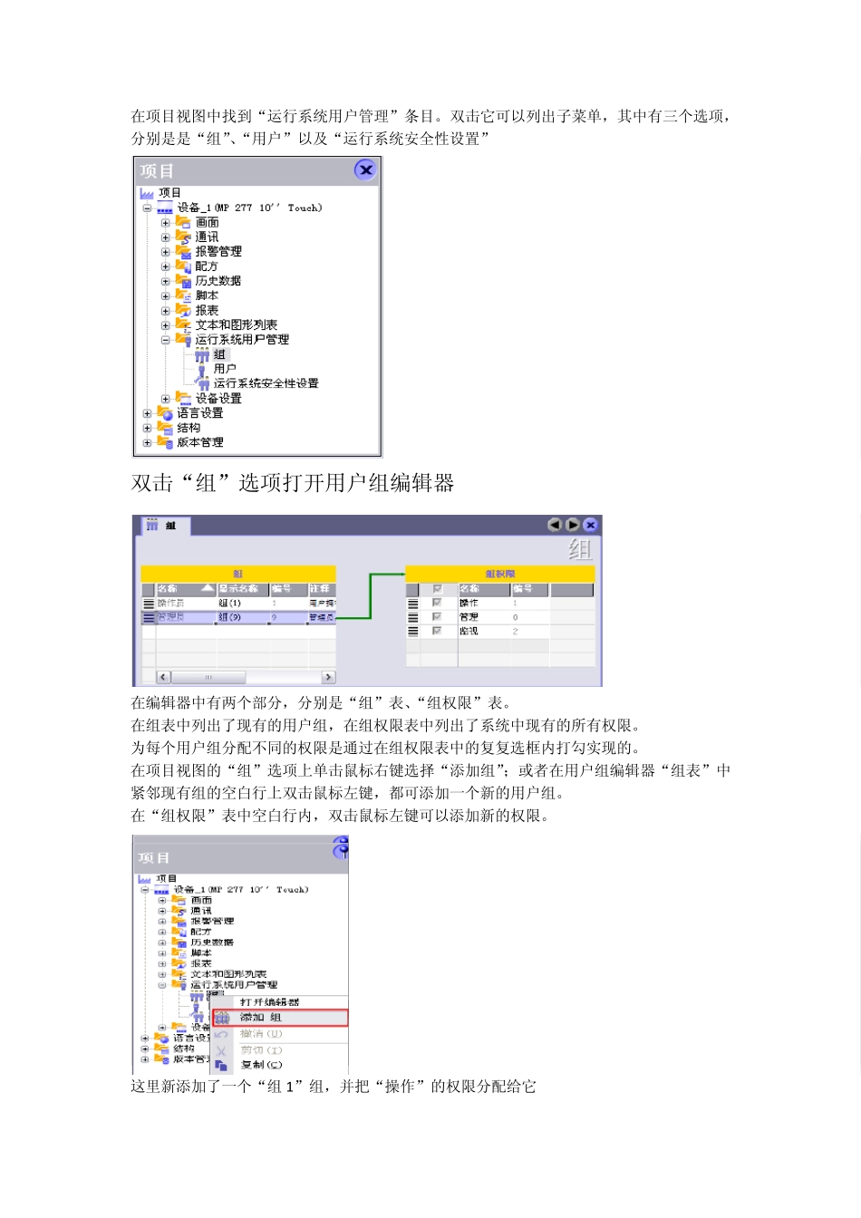 WINCCFLEXIBLE多用户登录(李洋)_第1页