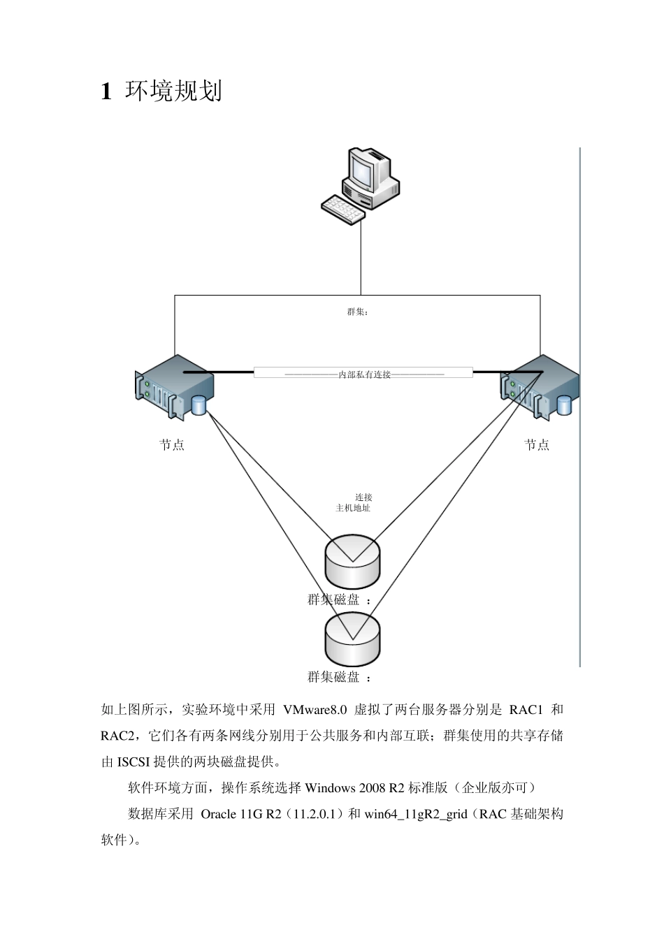 Windows2008R2环境下的Oracle11GR2RAC+ASM实验室环境安装指南V1.0_第2页