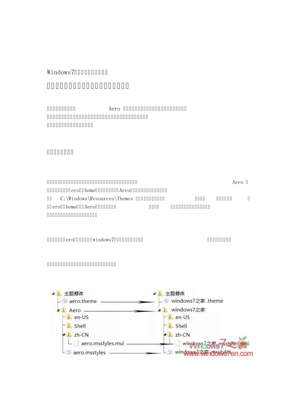 windows7主题修改教程_第1页