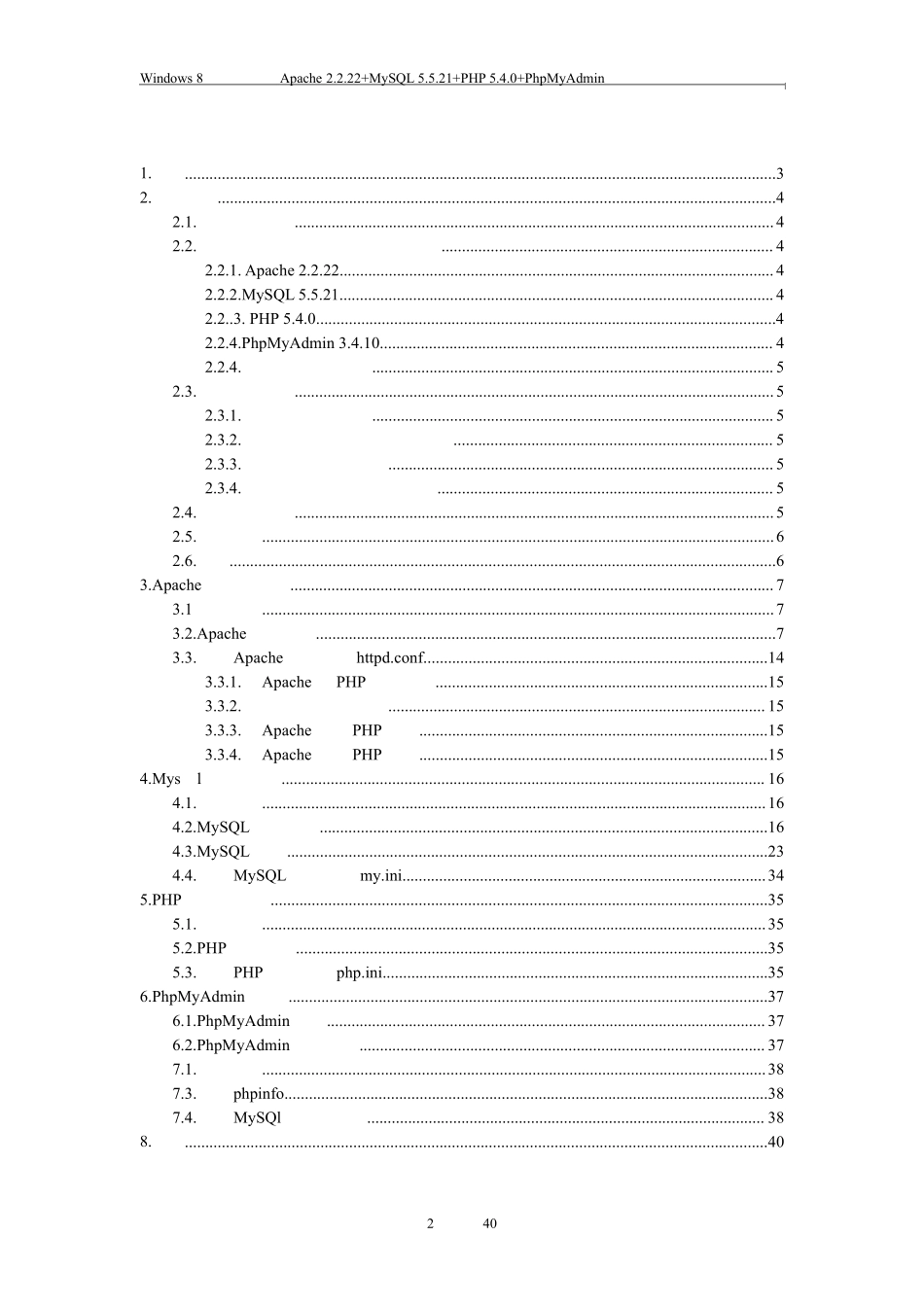 Windows8下安装配置Apache2.2.22+MySQL5.5.21+PHP5.4.0服务器环境教程_第2页