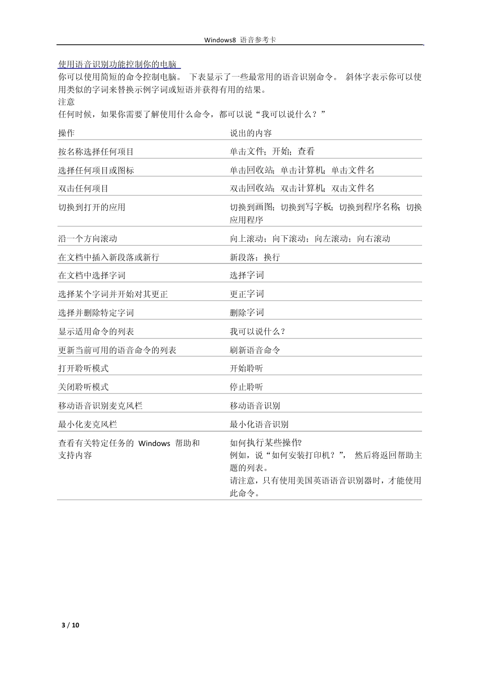 Windows8语音参考卡_第3页
