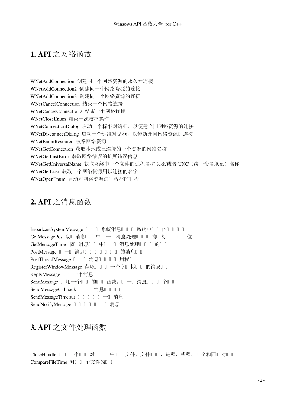 Windows_API_函数大全(ForC++)_第2页