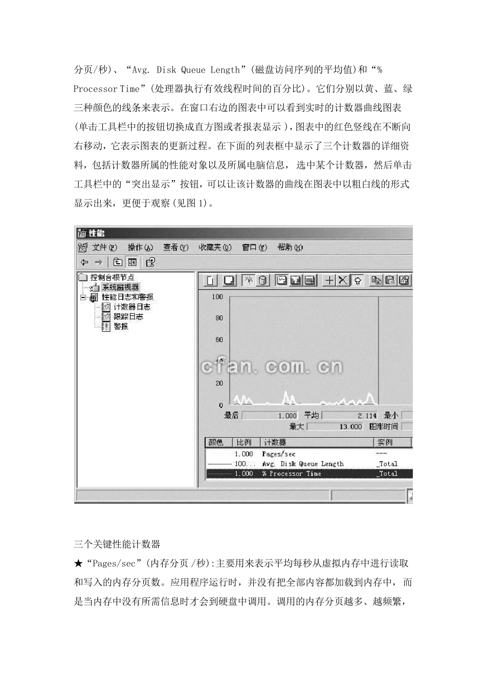 windows性能监视器使用及解释_第3页