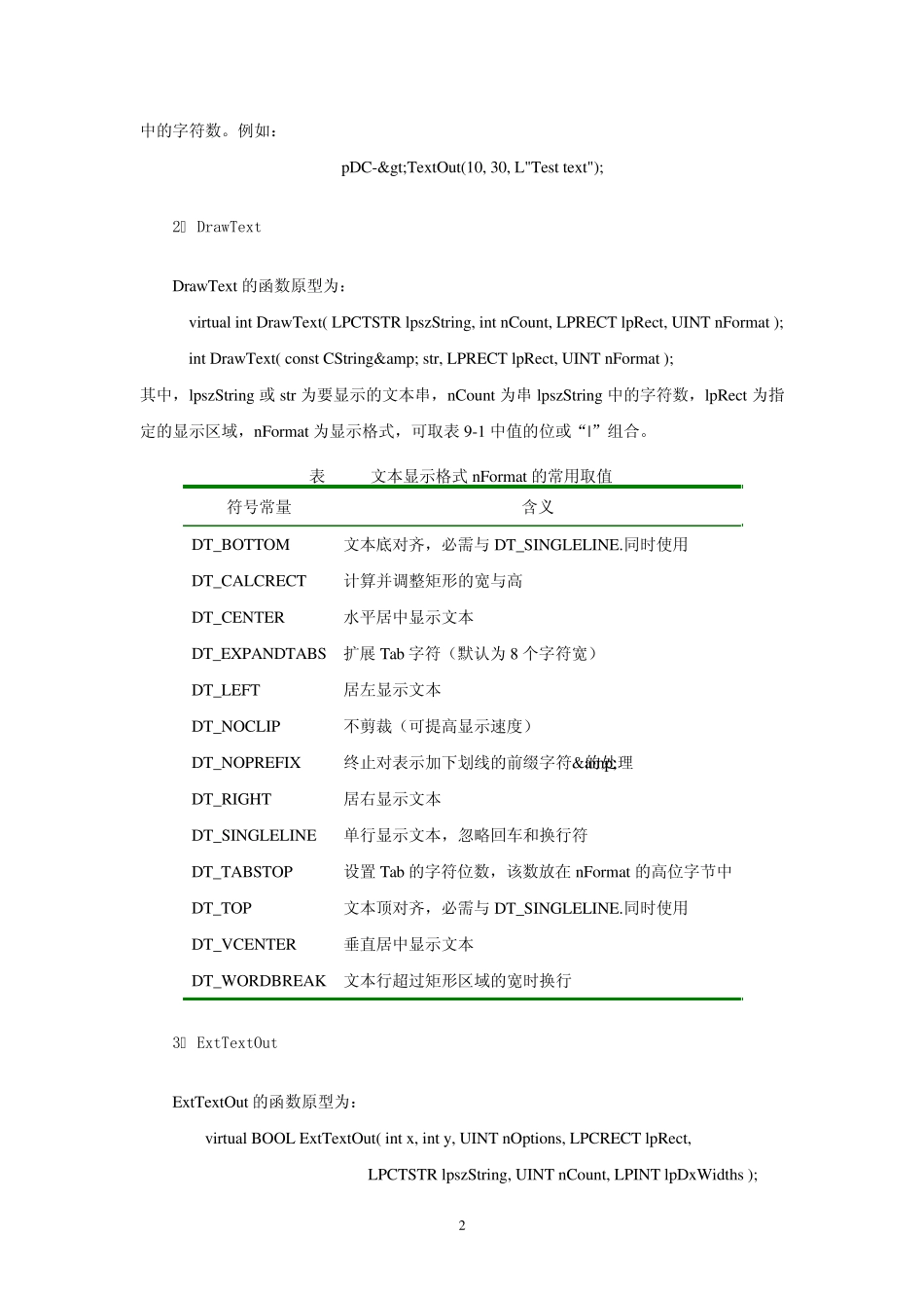 windows编程技术09GDI编程2—文字、位图与图标_第2页