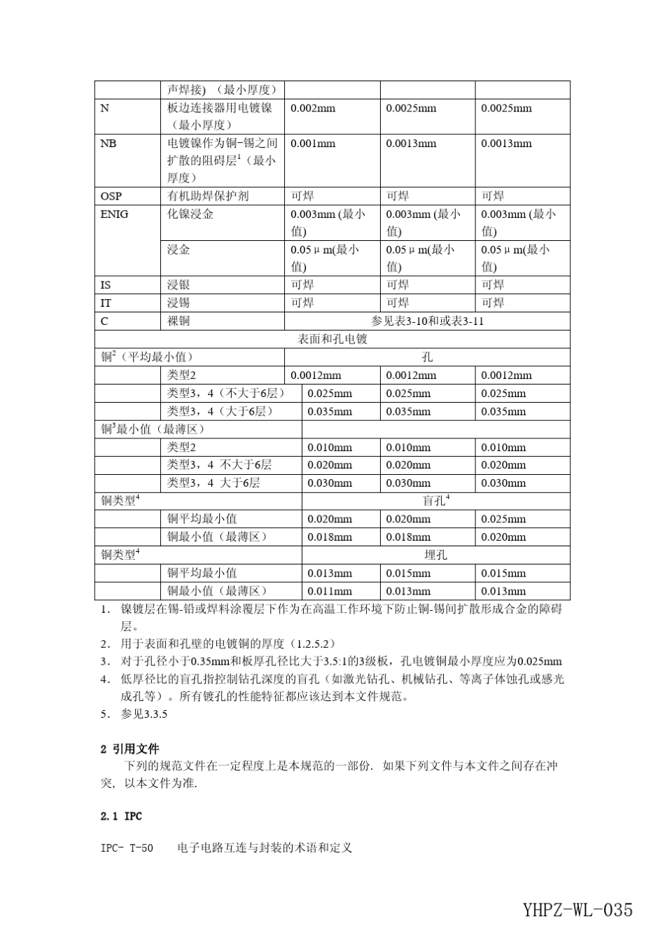 WL035IPC6013挠性印制板质量要求与性能规范_第3页