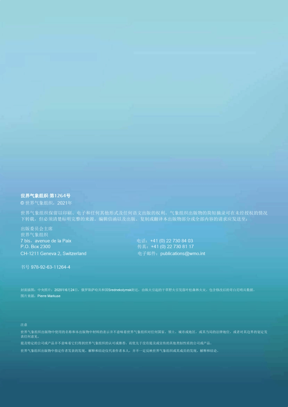 WMO2020年全球气候状况_第2页