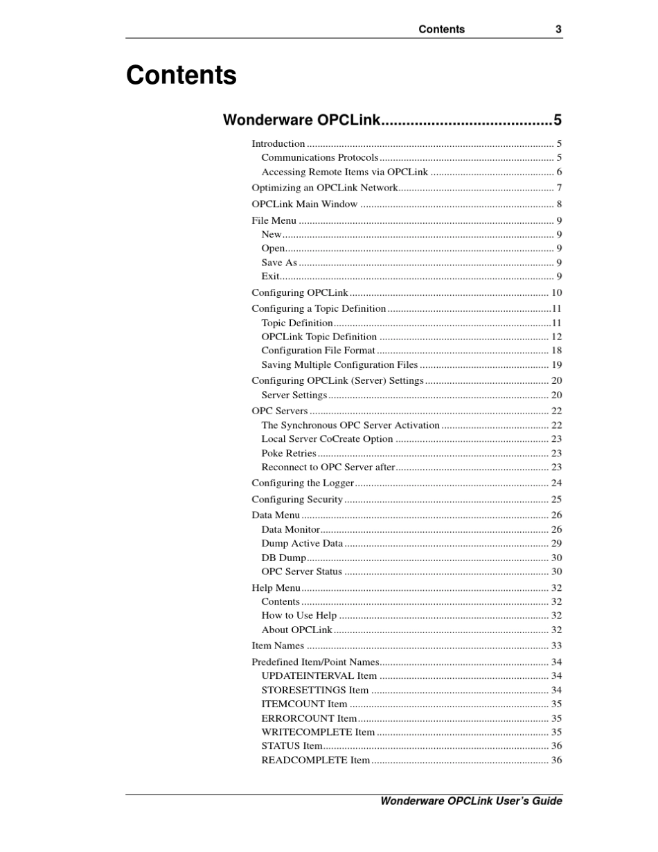 WonderwareOPCLinkUser'SGuider_第3页