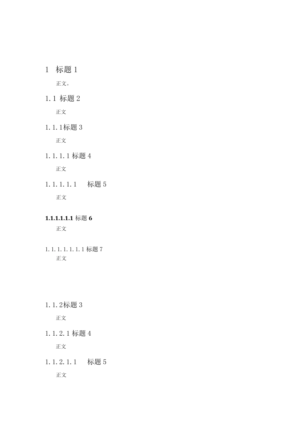 WORD7级标题带目录模板_第2页