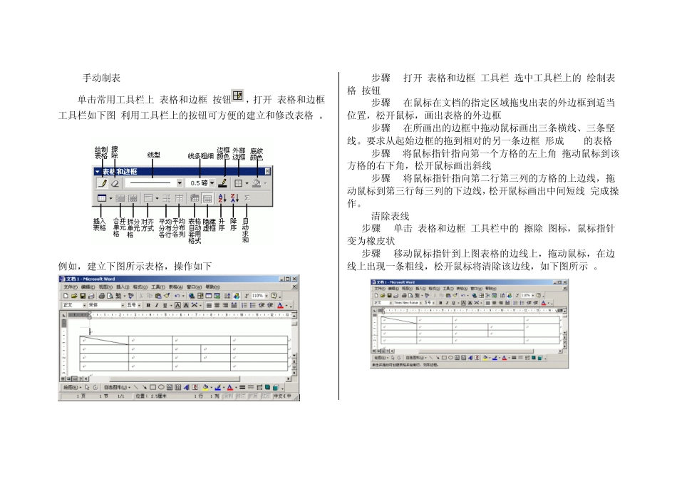 WORD中绘制表格_第2页