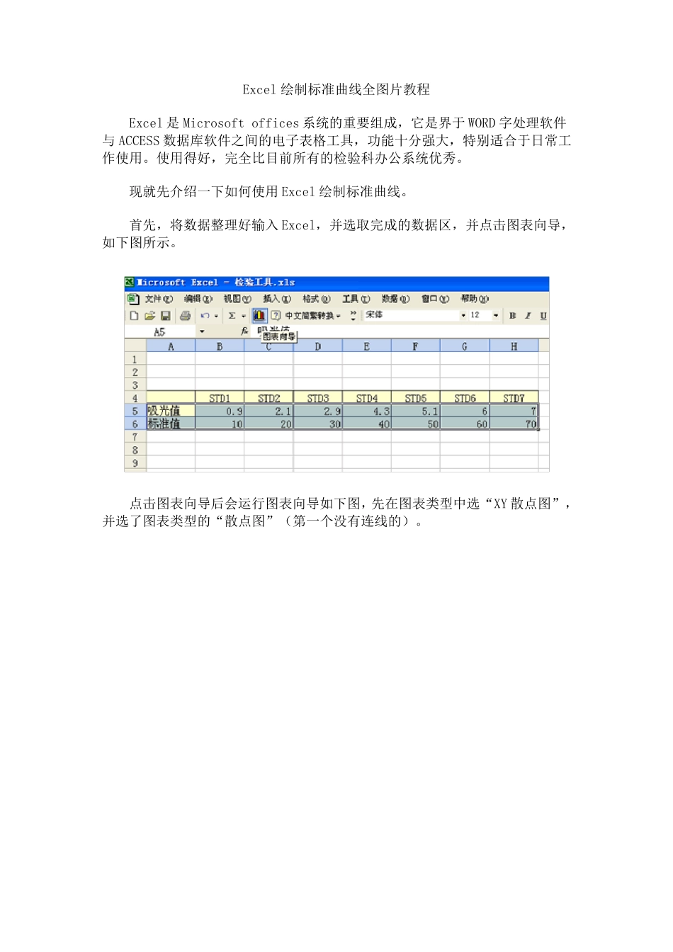 word文档[用excel电子表格绘制曲线图文实例]_第1页