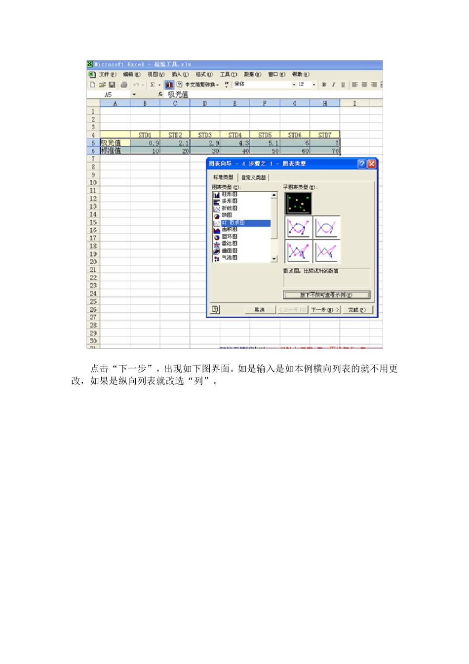 word文档[用excel电子表格绘制曲线图文实例]_第2页