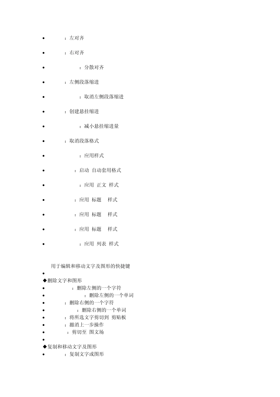 Word文档快捷键大全_第3页
