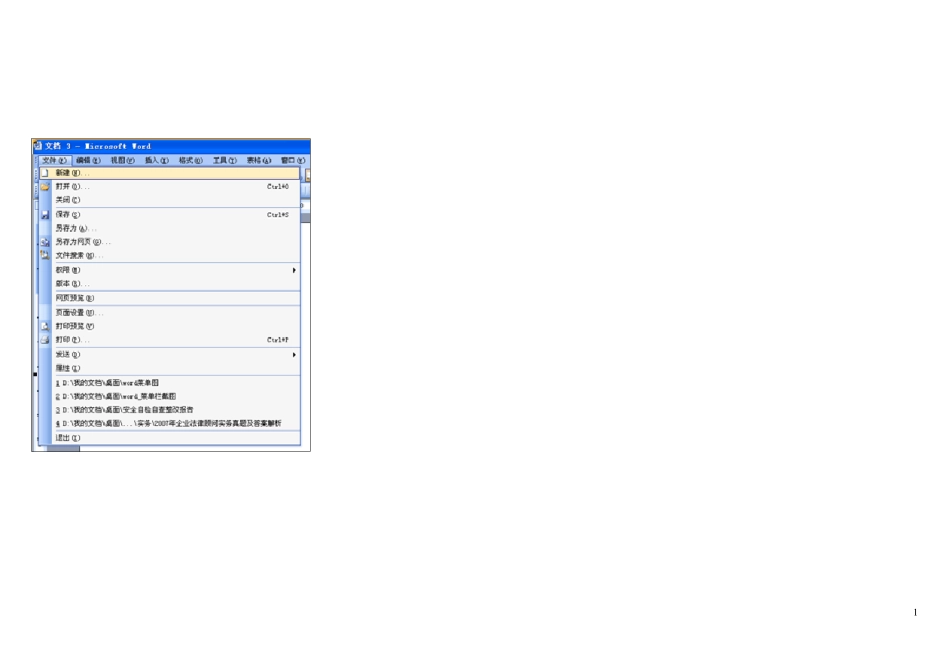 word菜单图_第1页